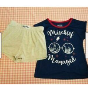 *Sale Girl's Harry Potter Pajama Short 2 Piece XS
